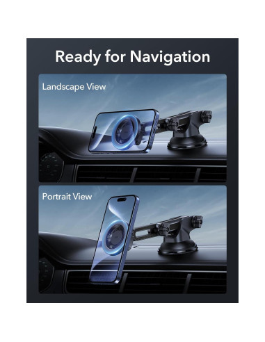 Soporte Magnético para Teléfono ESR para Coche - Montaje en Parabrisas