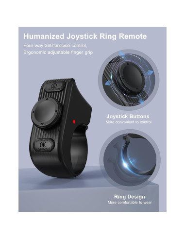 Control Remoto Inalámbrico Bluetooth Duskeep R1 - Negro