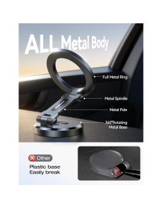 Soporte de Coche Magnético JOYROOM Plegable 360 para iPhone 2