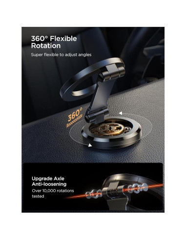 Soporte de Coche Magnético JOYROOM Plegable 360 para iPhone