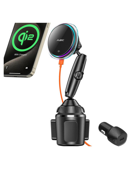 Soporte de Cargador Inalámbrico A2C MagSafe 15W para iPhone