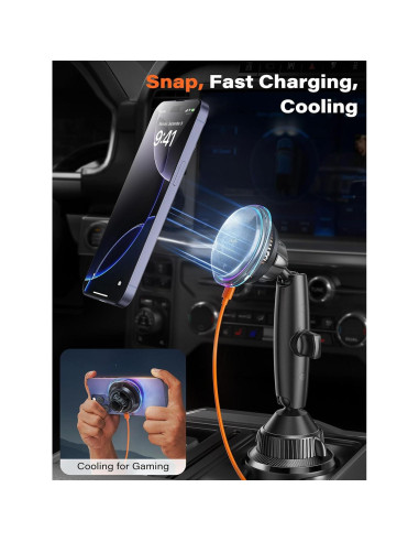 Soporte de Cargador Inalámbrico A2C MagSafe 15W para iPhone