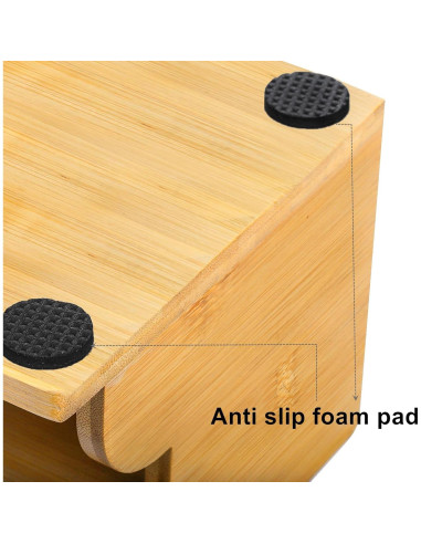 Organizador de Mesita de Noche Yopay de Bambú Carga 1,01 kg