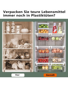 Organizador de Cajones para Refrigerador YekouMax 29.97x20.32 cm 2