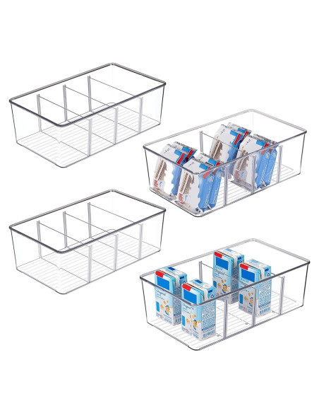 Organizadores de Alimentos Vtopmart 4 Piezas Transparentes