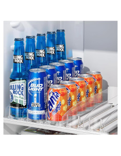 Organizador de Bebidas LAMU para Nevera 5 Filas Ajustable