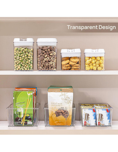 Organizadores de Alimentos Vtopmart 4 Piezas Transparentes