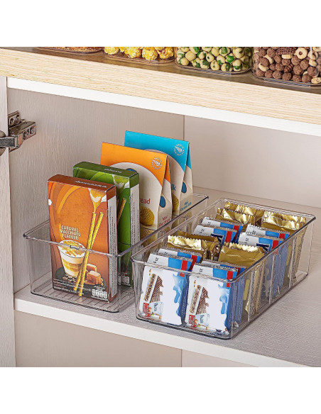 Organizadores de Alimentos Vtopmart 4 Piezas Transparentes