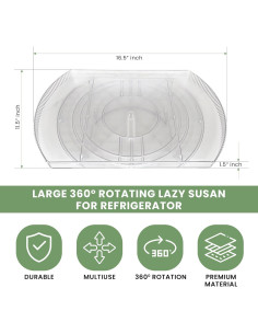 Organizador Giratorio NOSTALGIQ 41.9 cm para Refrigerador 2