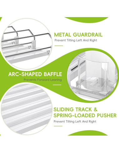 Dispensador de Latas de Soda Feverdes 6 Filas Blanco Ajustable