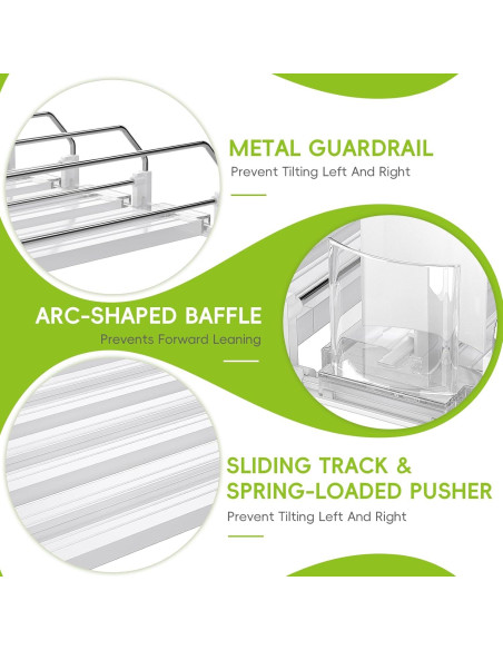 Dispensador de Latas de Soda Feverdes 6 Filas Blanco Ajustable