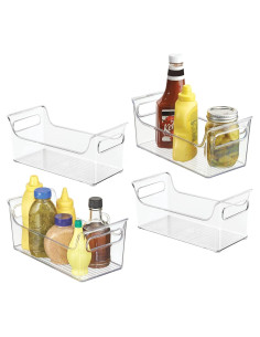 Organizador de Condimentos iDesign Set de 4 Transparente