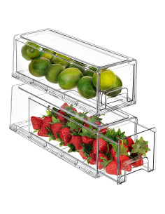 Cajones Organizadores de Refrigerador Sorbus 2 Paquete Pequeño