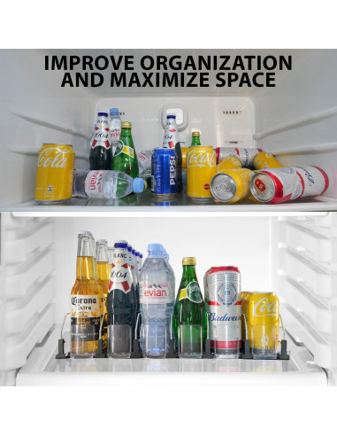 Organizador de Bebidas Acrilyx para Nevera 6 Filas 30 Latas