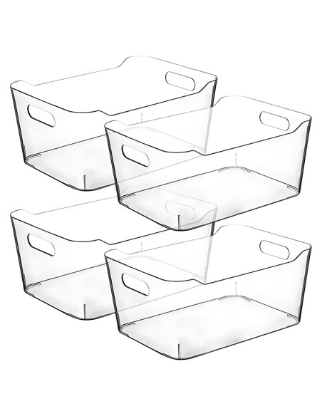 Contenedores de Plástico Transparente Control Kitchen 4 Pzas