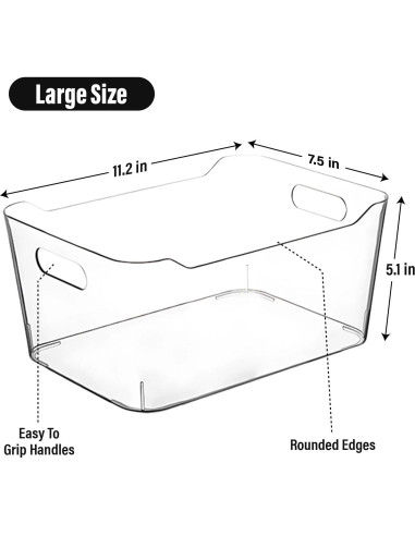 Contenedores de Plástico Transparente Control Kitchen 4 Pzas