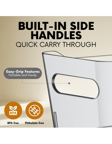 Contenedores de Plástico Transparente Control Kitchen 4 Pzas