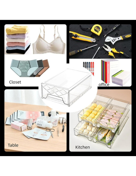 Contenedores Organizadores Apilables 2 Pack 32x20.5x11.3cm