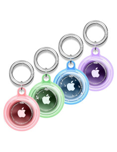 Soporte Impermeable para Apple AirTag - 4 Paquete Multicolor