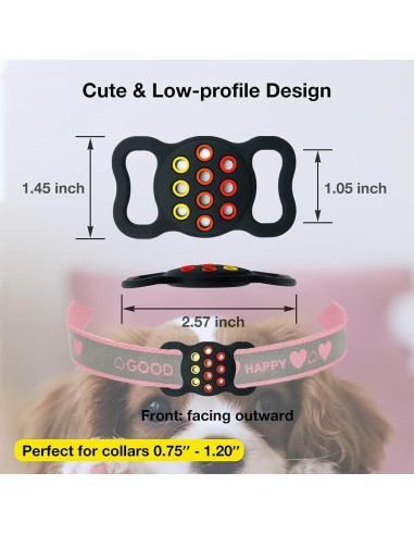Soporte para Collar de Perro Airtag SOBERNA - Funda Silicona
