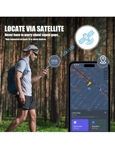 Rastreador Bluetooth Coredy LE04 para iPhone - Localizador de Artículos