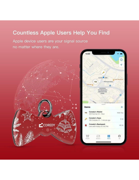 Rastreador Bluetooth Coredy LE04 para iPhone - Localizador de Artículos