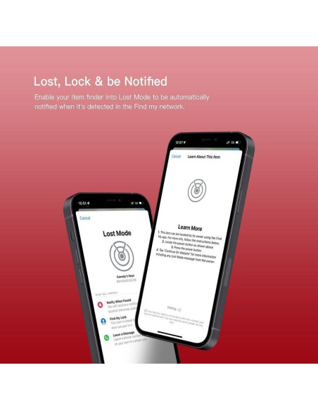 Rastreador Bluetooth Coredy LE04 para iPhone - Localizador de Artículos