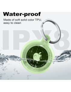 Soporte impermeable para AirTag YOKRWO verde claro 2