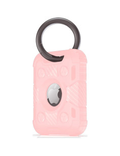 Funda para AirTag Jiarusig con llavero, resistente a golpes 2