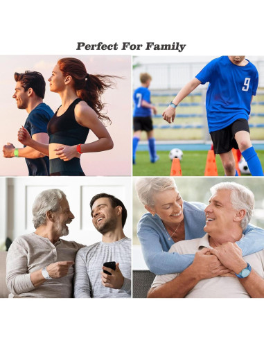 2 Pulseras de Nylon para AirTag Orisell Negro-Gris