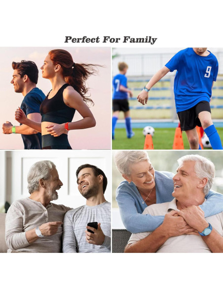 2 Pulseras de Nylon para AirTag Orisell Negro-Gris