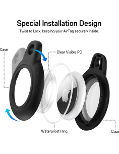 Funda Vanjua para Apple AirTag - Impermeable y Duradera 2