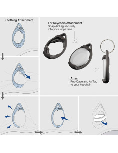Funda Pop para AirTag Wairco 2 Pack - Protección Impermeable 2
