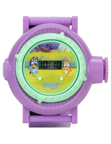 Reloj Proyector Kids Bluey con Pantalla LCD y 10 Imágenes