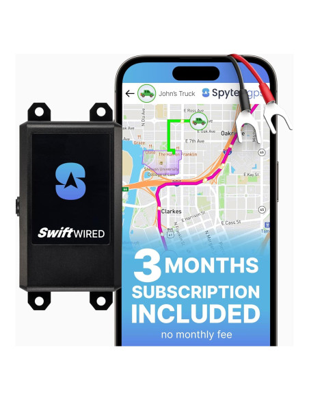 Rastreador GPS Cableado Spytec Swift para Autos 308g