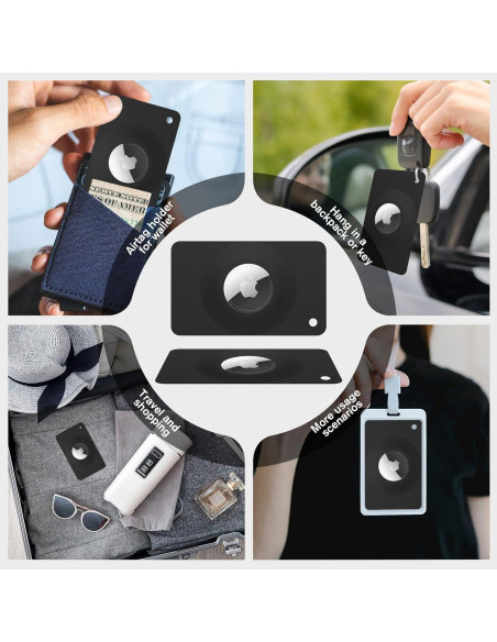 Soporte para billetera Airtag Pautas ultra delgado 2 unidades