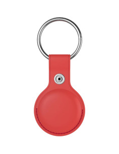 Soporte de cuero Snakehive para Apple AirTag - Rojo 2