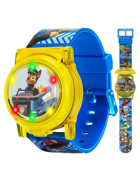 Reloj LCD Paw Patrol Nickelodeon para Niños con Luz - 14 a 20 cm