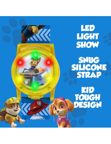 Reloj LCD Paw Patrol Nickelodeon para Niños con Luz - 14 a 20 cm