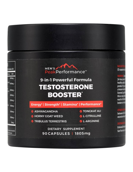 Suplemento Aumentador de Testosterona Men's PeakPerformance - 90 Cápsulas