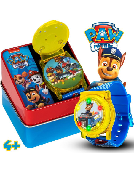 Reloj LCD Paw Patrol Nickelodeon para Niños con Luz - 14 a 20 cm