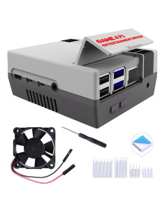 Caja GeeekPi para Raspberry Pi 4B con Ventilador y Disipadores