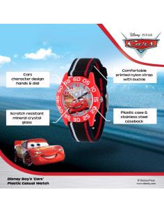 Reloj de Pulsera Analógico Disney Cars para Niños 32mm 2