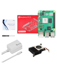 Kit Vemico Raspberry Pi 5 8GB RAM con enfriador y fuente