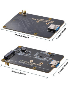 Placa Adaptadora SSD M.2 NVMe GeeekPi para Raspberry Pi 4 2