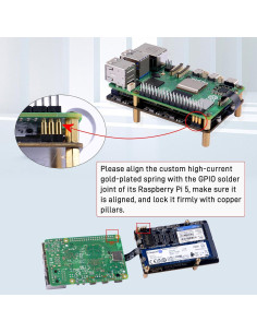 GeeekPi N21 Doble M.2 HAT PCIe para Raspberry Pi 5 2