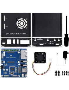 Mini Computadora Dual Ethernet 5G/4G XYGStudy con Ventilador 2