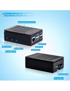 Caja ABS con Enfriador Armor Lite V5 para Raspberry Pi 5 2