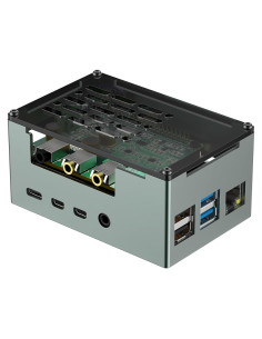 Caja de Aluminio InnoMaker para Raspberry Pi 4 con Ventilador y Disipador