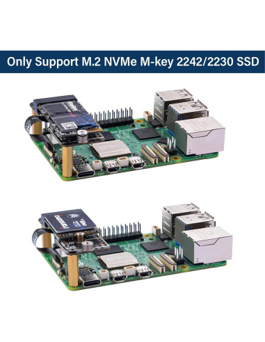 Placa Adaptadora GeeekPi N10 para SSD NVMe M.2 Raspberry Pi 5